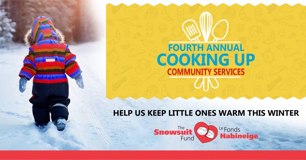 2021 Fourth Annual – Cooking Up Community Services initiative with Snowsuit Fund Ottawa